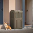 thumbnail image 6 of 30 Gallon Trash Can, Resin Outdoor Garbage Can with Lid, Waterproof Hideaway  Waste Bins for Outside Use (2 Pack, Brown), 6 of 7