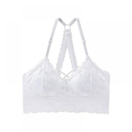 

Women Lace Wire Free Tube Top Underwear Adjustment Shoulder Strap Vest Bra
