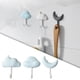 thumbnail image 3 of 3 ganchos de pared impermeables para colgar en la pared. Azul, 3 of 9