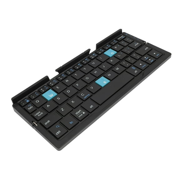 Compact Folding Keyboard, Portable BT Keyboard, Rechargeable Folding Keyboard for Tablet Phone Laptop
