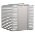 thumbnail image 1 of Arrow Select 6 x 7 x 7 ft Flute Grey Steel Storage Shed, 1 of 7