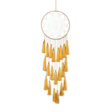 

Rosarivae Bohemian Style Dream Catcher Pendant Hanging Ornament Tassel Craft Decoration for Home Shop (Golden)