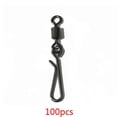 thumbnail image 2 of Advancent 100 Uds. Conectores de pesca giratorios con rodamiento de barril de pesca Pescar 4#, 2 of 5