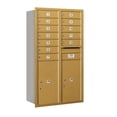 thumbnail image 4 of Salsbury Industries Recessed Private 12 Door Front Load or Rear Load 4C Horizontal Mail Center with 2 Parcel Lockers, 4 of 4