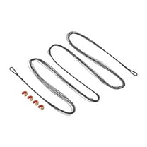 Uxcell 14 Strands Bow String Replacement with 4 Nock Points for AMO 70" Recurve Bow Traditional Longbow, Black