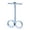Blue, variant on fsxdhpcsgfc Smart Pedal Puller 6 Tube Pedal Puller Resistance Band With Digital Counter & Handles Fitness Resistance Bands With Digital Display & Handles For Full Stretching & Yoga Yoga Wheels Cork