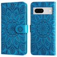 thumbnail image 1 of Funda tipo cartera GANGXUN para Google Pixel 7 , diseño girasol, cuero PU, soporte, cierre magnético, tarjetero, 1 of 5