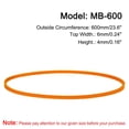 thumbnail image 2 of Uxcell 4 Packs Orange Sewing Machine Belts MB-600 Motor Drive V Belt 23.6" Outside Circumference, 2 of 6