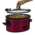 thumbnail image 4 of Crock-Pot Mijoteuse Portable Manuelle Ovale de 6 Pintes, Rouge, 4 of 6