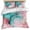 Green, variant on 3 Piece Teal Pink Duvet Cover Set Full Size, Microfiber Comforter/Quilt Cover with Corner Ties and 2 Pillowcases, Modern Marble Art Ink Painting Abstract All Season Soft Bedding with Zipper Closure