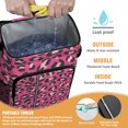 thumbnail image 2 of Travel Cooler Bag - Pink and Black Of Leopard Print Camping Beer Cooler Backpack with Bottle Opener- Waterproof Insulated Picnic Backpacks - Cooler Bag for Beach, 2 of 6