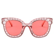 Workhe Women Girls Summer Transparent Lens Sunglasses Star Personality Eye Glasses Punk Eyeglasses Retro Eyewear