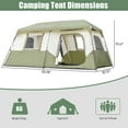 thumbnail image 5 of 8 Person Camping Tent Big Family Cabin Tent Setup in 60 Seconds with Rainfly & Windproof Tent with Carry Bag, 5 of 5