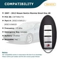 thumbnail image 2 of AKS KEYS New Replacement for Nissan 2007 - 2012 Smart Prox Key Fob 4B CWTWBU735 (2 Pack), 2 of 6
