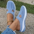 thumbnail image 6 of Willtoo 2026 Women’s Slip On Orthopedic Sneakers - Arch Support Tennis & Walking Shoes, Non-Slip Nurse Shoes for Food Service, Wide Width Valentines Day Gifts Light Blue 7.5 Wide, 6 of 6