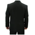 thumbnail image 3 of Sharp Hand Tailored Men 2B Dress Blazer w/1 Pair of Socks, Size 36S-62L - Black 42L, 3 of 4