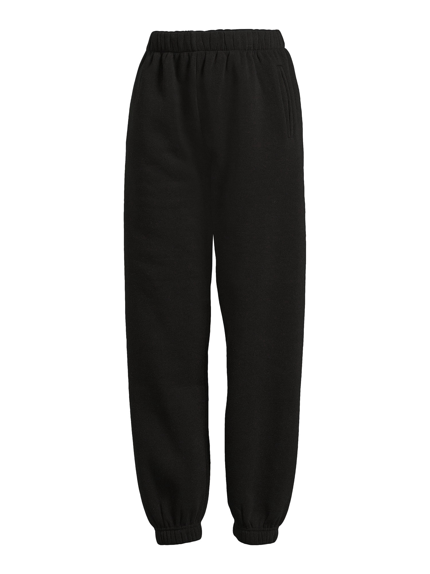 No Boundaries Pull On Fleece Joggers, 28" Inseam, Wlomen's and Women's Plus