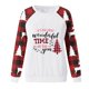 thumbnail image 3 of Gibobby Divertidas Sudaderas Navidad para mujer de manga larga con cuello Rojoondo Impreso Gibobby Womens Hoodies Navidad Holiday Fit Pullover Blusa (Blanco, S), 3 of 4