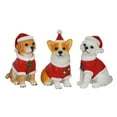 thumbnail image 5 of Adorable Christmas Dog Figurines - Corgi, Bichon Frise, and Labrador Resin Statues with Santa Hats, Festive Home Decor for Dog Lovers, 5 of 5