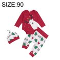 thumbnail image 2 of 2022 traje pantalón largo del bebé de la manga de las muchachas de la Navidad de la nueva moda del estilo, 2 of 5