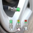 thumbnail image 2 of Juego de 4 unidades de monitores de presión de aire para neumáticos de coche, indicador de alerta de 3 colores, válvula de neumático, 2 of 6