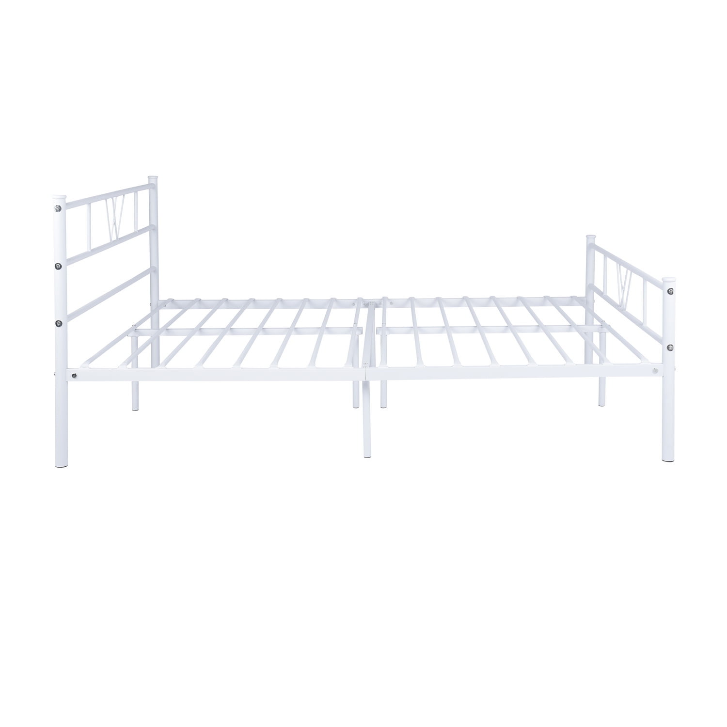 Kepooman Full Size Bed Base Frame, Metal Platform Mattress Foundation with Headboard and Footboard, Easy Self-Assembly Kepooman Full Size Bed Base Frame, Metal Platform Mattress Foundation with Headboard and Footboard, Easy Self-Assembly