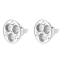 2X MR16 GU5.3 12V Cool White Light Bulb 3X1W