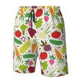 thumbnail image 5 of Naloa Cartoon Vegetables Men's Beach Shorts, Surfing shorts, Swim trunks, Quick Dry Swim Trunks for Surfing Beach Fun - Small, 5 of 9