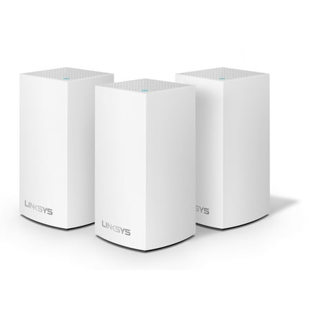 Linksys Velop Dual Band AC3600 Intelligent Mesh WiFi Router Replacement System | 3 Pack | Coverage up to 4,500 Sq Ft | Walmart