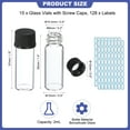 thumbnail image 2 of 2ml Clear Glass Vials, 15 Pack Sample Vials with Screw Cap Reagent Media Bottle with Labels Leak-Proof Liquid Sample Glass Vial for Lab Laboratory, 2 of 6