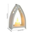 thumbnail image 3 of Small Lantern with LED Tealight, Modern Lantern Decorative, Hanging Candle Lantern for Ramadan Christmas Wedding Table Centerpiece Indian Diwali Decor, Garden Fairy Party Decoration, 3 of 6