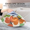 thumbnail image 4 of Yayeee Pillowcase Standard Size Set of 2 Satin Wrinkle Resistant Pillow Case, White Clover Pattern, 4 of 7