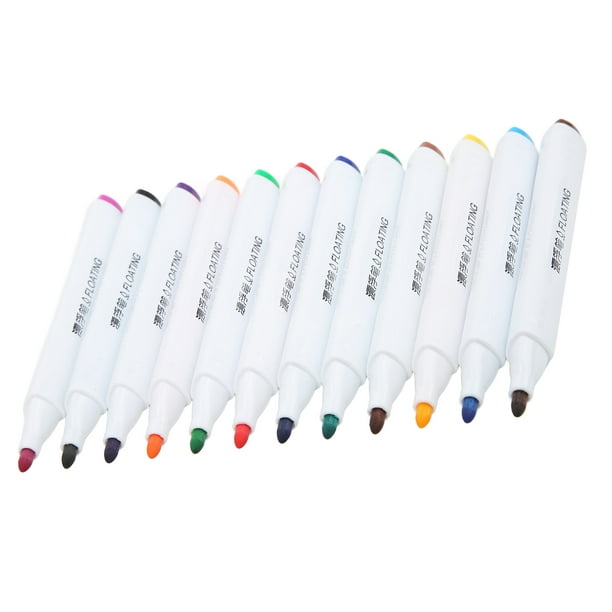 Stylo de peinture à l’eau, marqueur de tableau blanc, stylo flottant à  l’eau Doodle, avec cuillère stylo à dessin de couleurs assorties pour le  bureau