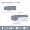 thumbnail image 2 of Reversible Scalloped Edge Bedding Sets Premium Polyester Farmhouse Style Twin Daybed Cover, 2 of 12