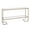 Gold, variant on Maklaine Contemporary Tempered Glass Console Table in Black Finish