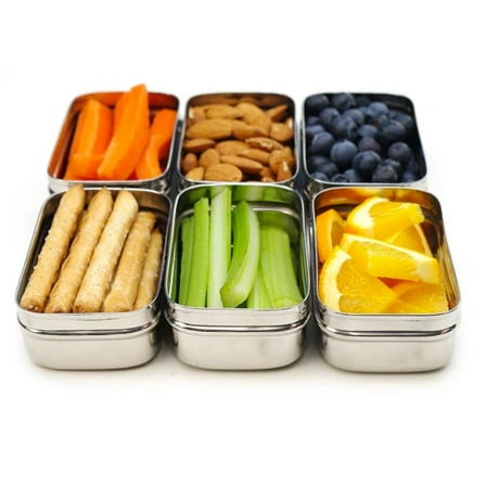 Stainless Steel Lunch Box Mini Sauce Containers, Set of 2 by ecozoi