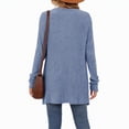thumbnail image 3 of Cardigan Sweaters for Women Lightweight Long Sleeve Open Front Ribbed Knit Cardigans with Pockets Fall Winter Casual Outerwear, 3 of 7