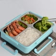 thumbnail image 4 of TIMIFIS Baking Sheet 304 Stainless Steel Insulated Lunch Box with Lid Student Compartment Lunch Box Office Worker Adult Lunch Box Microwave Oven Dedicated Kitchen Gadgets, 4 of 6