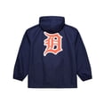 thumbnail image 2 of Men's Mitchell & Ness  Navy Detroit Tigers Full-Snap Hooded Coaches Jacket, 2 of 4