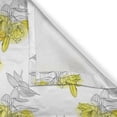 thumbnail image 4 of Ambesonne Floral Window Valance, Lily Flowers Sketch Art, 54" X 18", Yellow Grey, 4 of 5