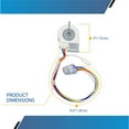 thumbnail image 3 of Evaporator Fan Motor for GE Refrigerator Replaces Parts Number WR60X10307 WR60X10074 AP4438809 PS2364950 WR60X10224, 3 of 6