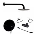 thumbnail image 1 of Juego Baño Redondo Regadera 15cm Monomando 6 Piezas Negro Lujo, 1 of 8