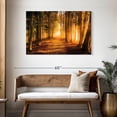 thumbnail image 3 of Elephant Stock Morning Forest Path Wall Art - Horizontal Canvas Wall Art - Living Room Wall Decor - Floral And Botanical Canvas - Orange And Brown Decor - 45" x 30", 3 of 8