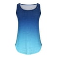 thumbnail image 5 of HAPIMO Women's Summer Tank Tops Casual Loose Fit Camis O-Neck Blouse Colorblock Stripe Print Tops Trendy Comfy Camisole Sleeveless Shirts for Girls Savings Blue, 5 of 5