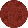 thumbnail image 1 of Ahgly Company Tapis d'Intérieur Lavables à la Machine, Carrés, Transitionnels, Rouges, 3 Pi Carrés, 1 of 7