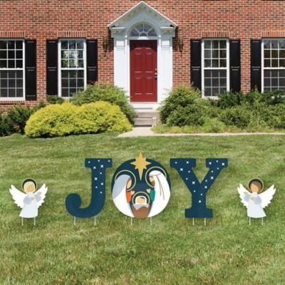 Holy Nativity Yard Sign Outdoor Lawn Decorations Manger Scene