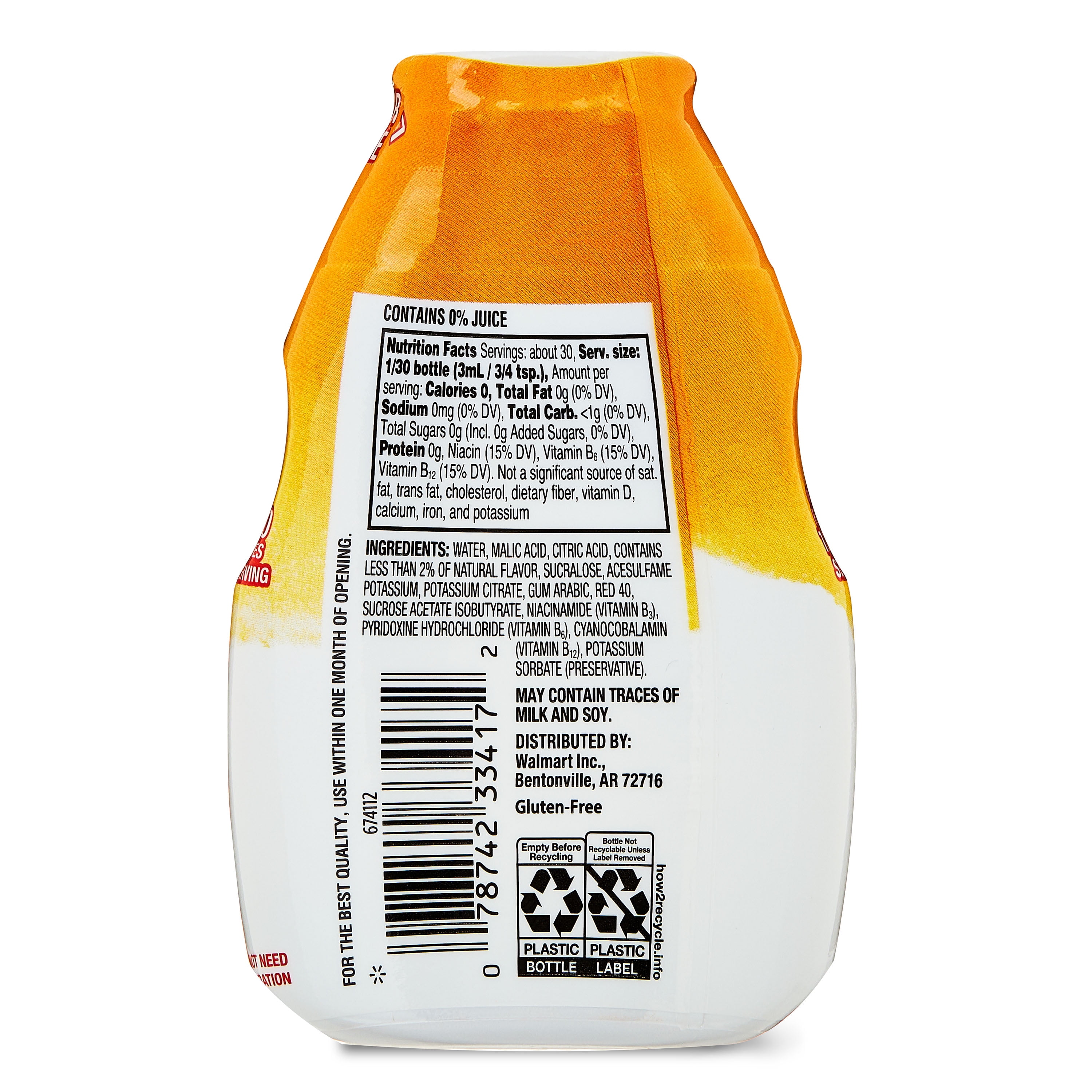 Great Value Fruit Punch Drink Enhancer, 3.11 fl oz