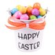 thumbnail image 2 of Cubo de huevos de Pascua, decoración ligera de Pascua, cesta de búsqueda de huevos de Pascua Lazo de lunares naranja, 2 of 7