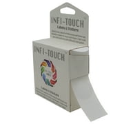 Infi-Touch Labels 1 inch Round Permanent Color-Code Dot Stickers, 1000 per Dispenser Box (White)
