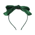 thumbnail image 4 of Unique Bargains 1 Pc Exquisite Gauze Shiny Silk Bow Headband Deep Green, 4 of 6